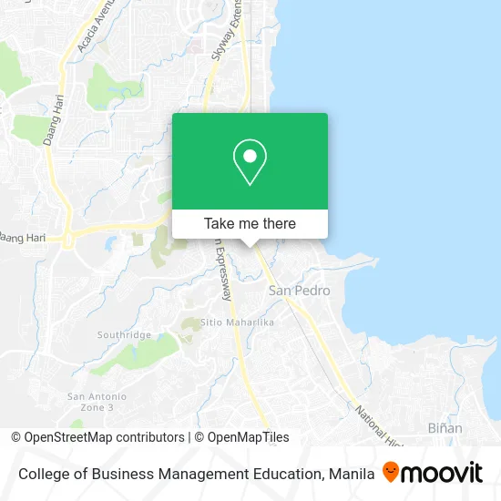 College of Business Management Education map