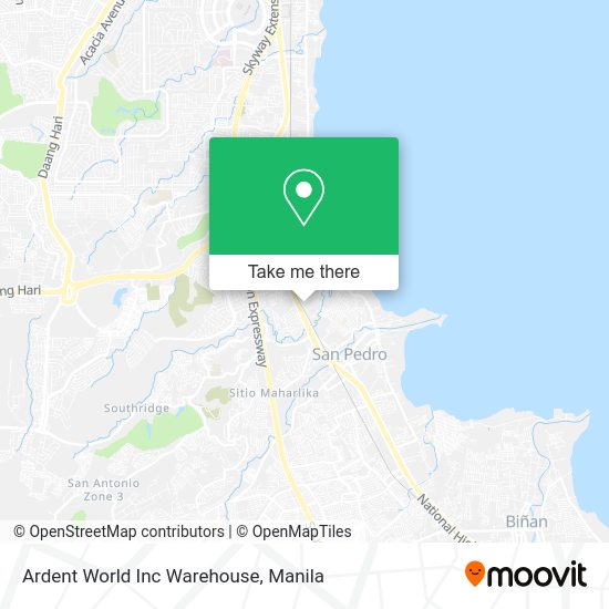 Ardent World Inc Warehouse map