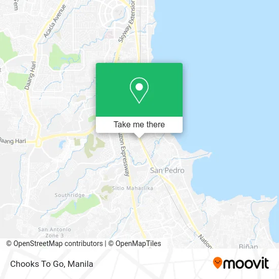 Chooks To Go map