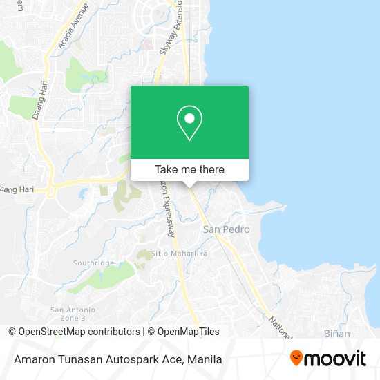 Amaron Tunasan Autospark Ace map