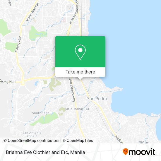 Brianna Eve Clothier and Etc map