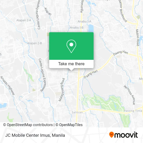 JC Mobile Center Imus map