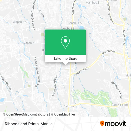 Ribbons and Prints map