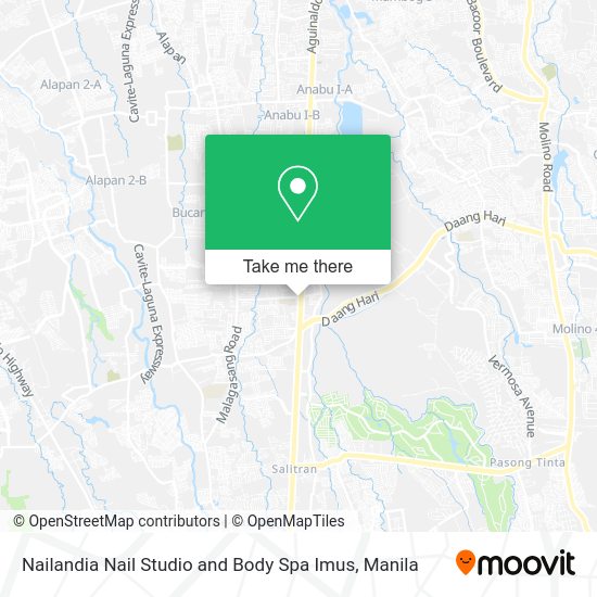 Nailandia Nail Studio and Body Spa Imus map