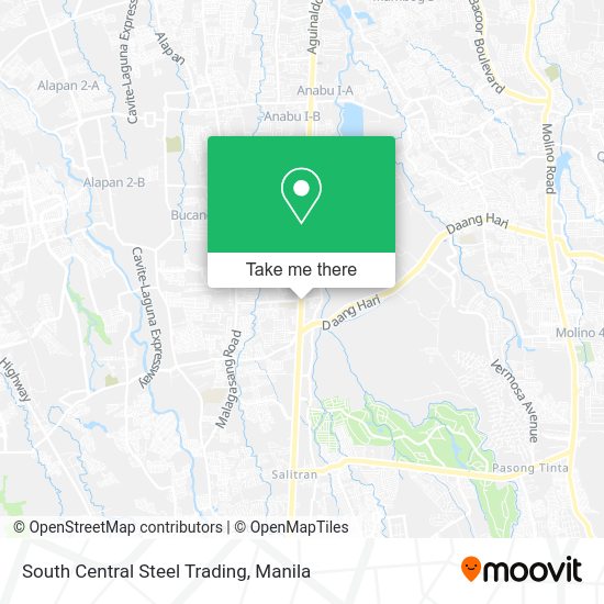 South Central Steel Trading map
