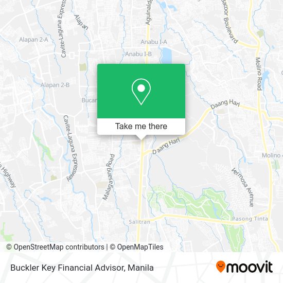 Buckler Key Financial Advisor map