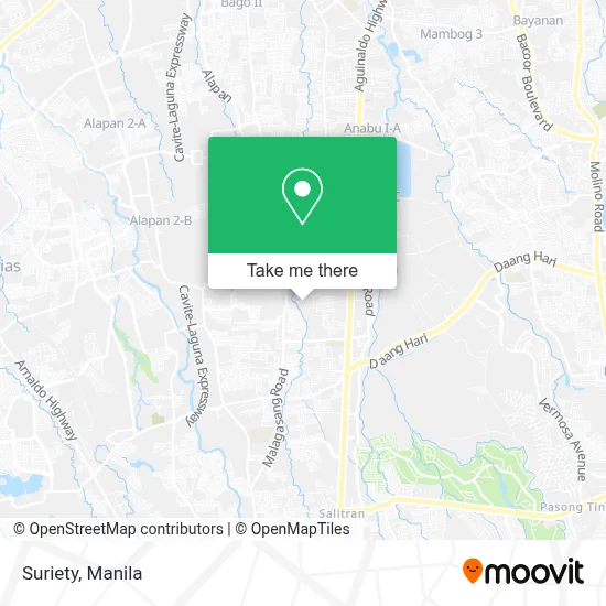 Suriety map
