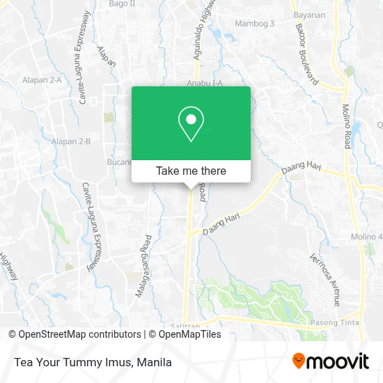 Tea Your Tummy Imus map