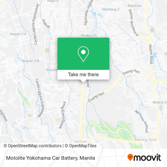 Motolite Yokohama Car Battery map