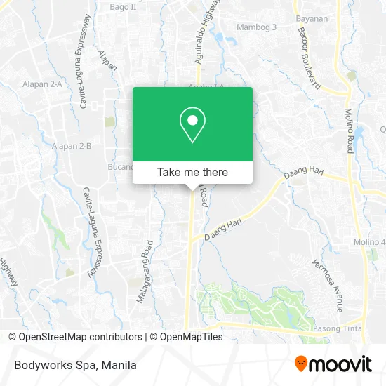 Bodyworks Spa map