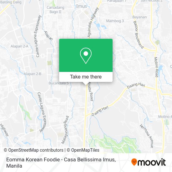 Eomma Korean Foodie - Casa Bellissima Imus map