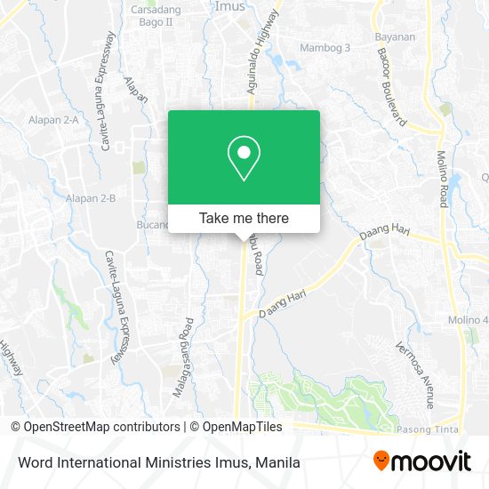 Word International Ministries Imus map