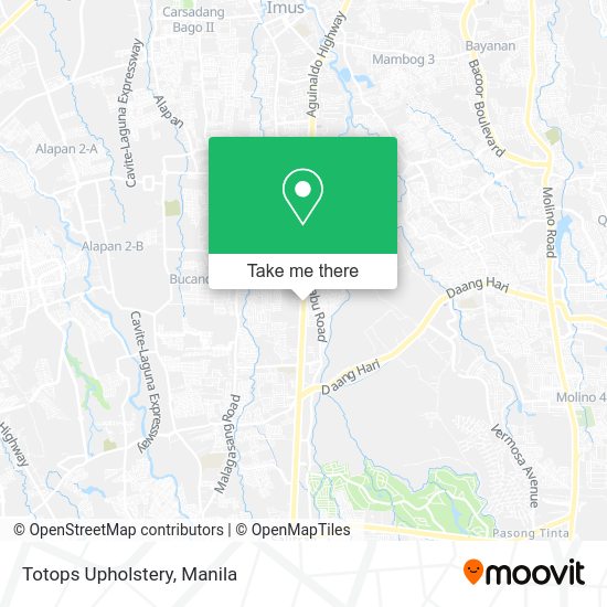 Totops Upholstery map