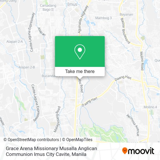 Grace Arena Missionary Musalla Anglican Communion Imus City Cavite map