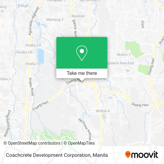 Coachcrete Development Corporation map