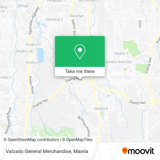 Valzado General Merchandise map