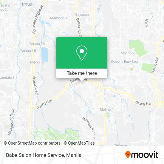 Babe Salon Home Service map