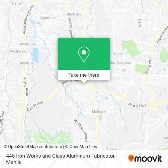 448 Iron Works and Glass Aluminum Fabricator map