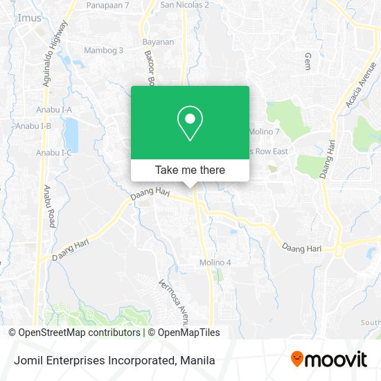 Jomil Enterprises Incorporated map