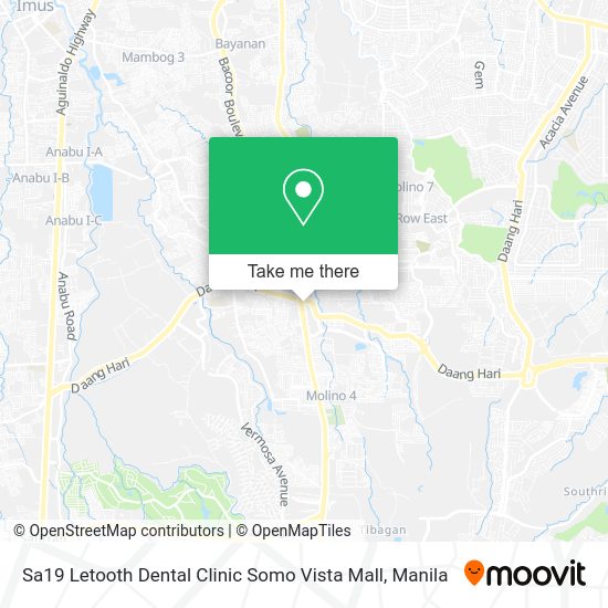 Sa19 Letooth Dental Clinic Somo Vista Mall map