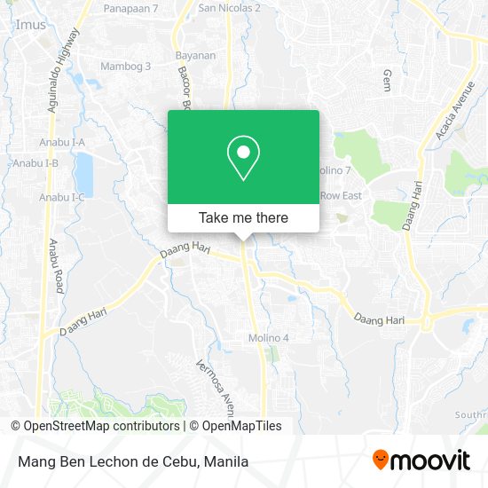 Mang Ben Lechon de Cebu map