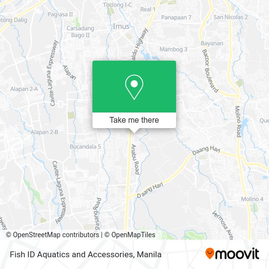 Fish ID Aquatics and Accessories map