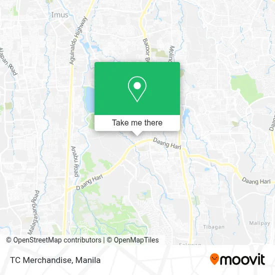 TC Merchandise map