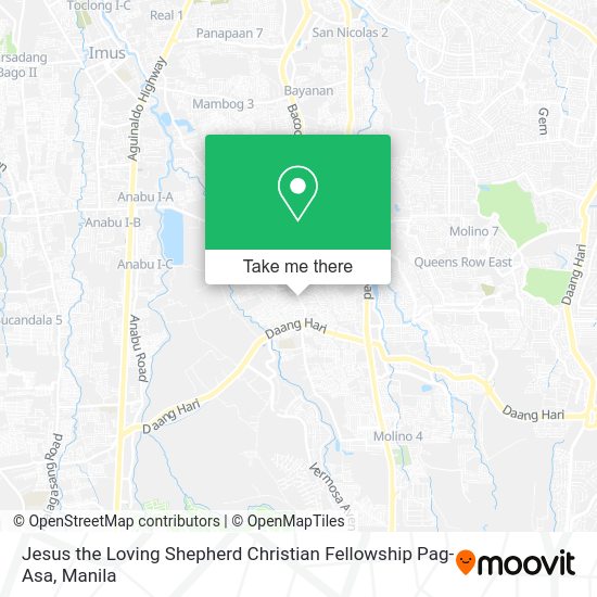 Jesus the Loving Shepherd Christian Fellowship Pag-Asa map