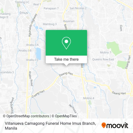 Villanueva Camagong Funeral Home Imus Branch map