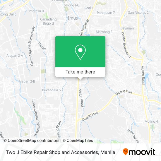 Two J Ebike Repair Shop and Accessories map