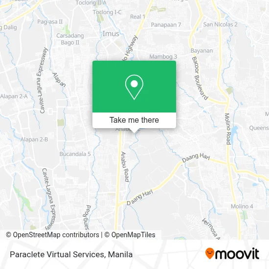 Paraclete Virtual Services map