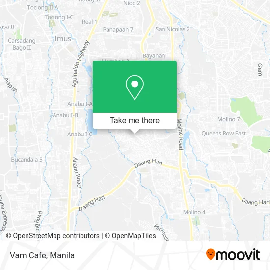 Vam Cafe map