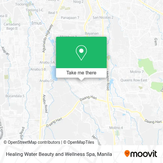 Healing Water Beauty and Wellness Spa map