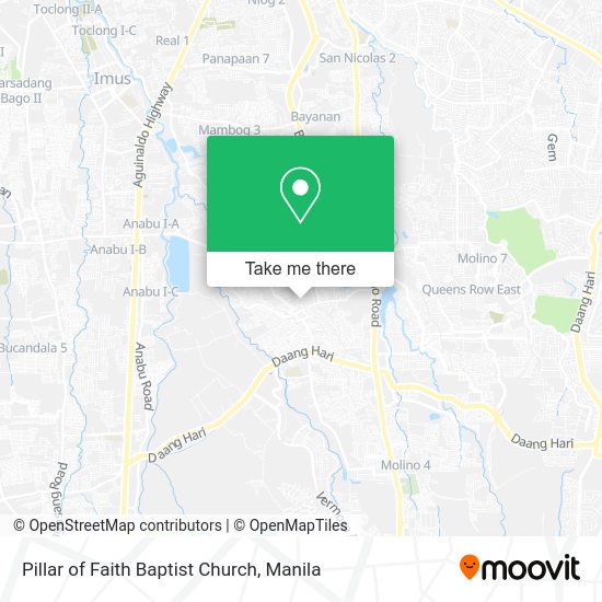Pillar of Faith Baptist Church map