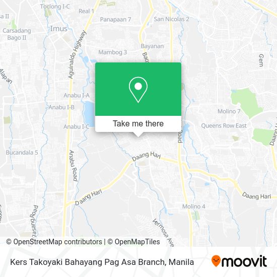 Kers Takoyaki Bahayang Pag Asa Branch map