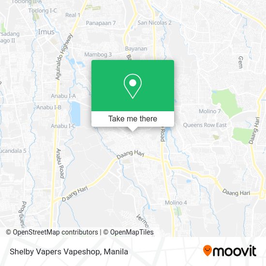 Shelby Vapers Vapeshop map