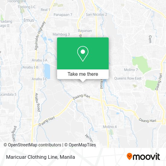 Maricuar Clothing Line map