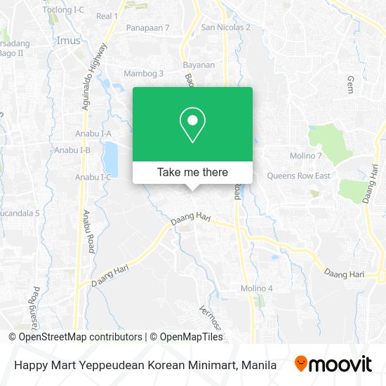 Happy Mart Yeppeudean Korean Minimart map