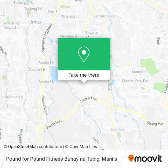 Pound for Pound Fitness Buhay na Tubig map