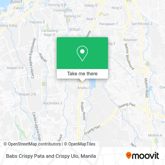 Babs Crispy Pata and Crispy Ulo map