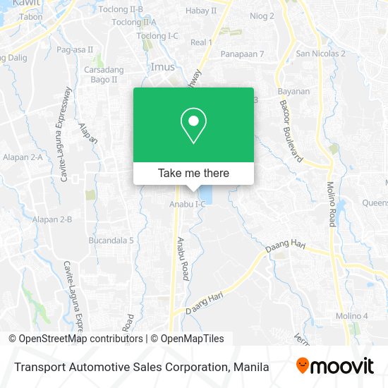 Transport Automotive Sales Corporation map
