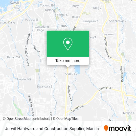Jerwil Hardware and Construction Supplier map
