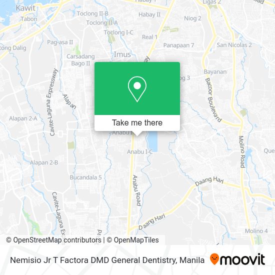 Nemisio Jr T Factora DMD General Dentistry map