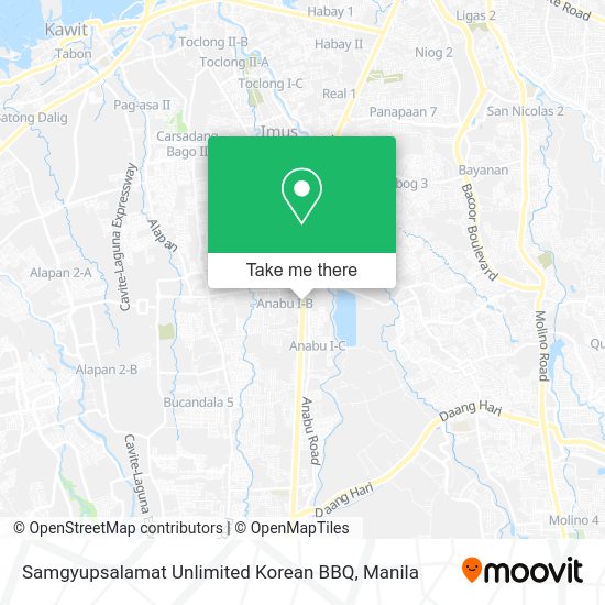 Samgyupsalamat Unlimited Korean BBQ map