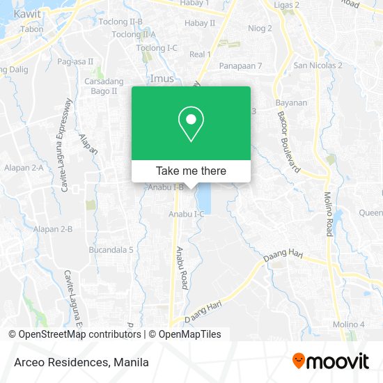 Arceo Residences map