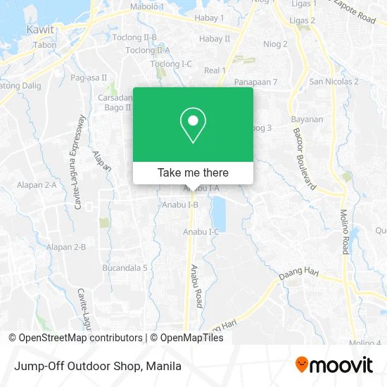 Jump-Off Outdoor Shop map