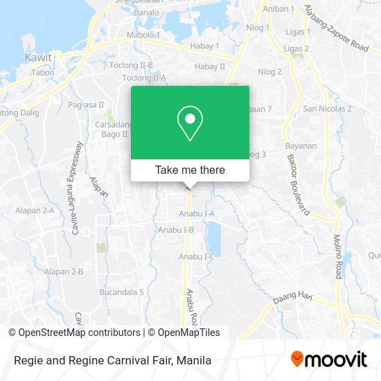 Regie and Regine Carnival Fair map