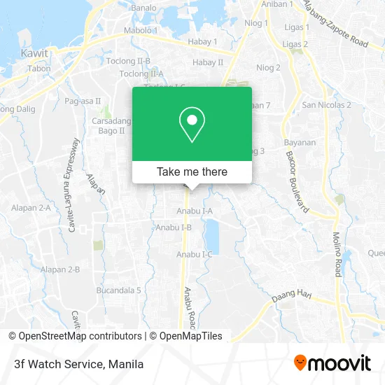 3f Watch Service map