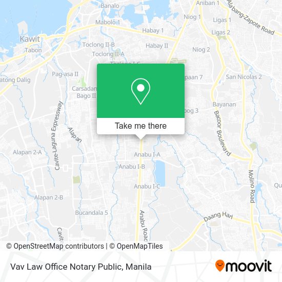 Vav Law Office Notary Public map