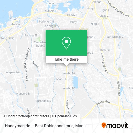Handyman do It Best Robinsons Imus map